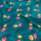 PEACOCK GREEN COLOUR FLORAL PRINTED CHINON SAREE WITH PRINTED BLOUSE - Kothari Sons