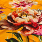 MUSTARD COLOUR CHINON PRINTED SAREE WITH PRINTED BLOUSE - Kothari Sons