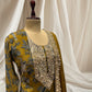 MEHNDI COLOUR CREPE FABRIC SHARARA SUIT, EMBROIDREY WITH ZARDOZI, KARDANA WORK