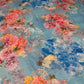 SKY BLUE COLOUR PURE PLATINUM CHIFFON FLORAL PRINTED SAREE WITH SELF PRINTED CREPE SILK BLOUSE - Kothari Sons