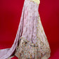 ONION PINK COLOUR TISSUE LEHENGA & ORGANZA DUPATTA EMBELLISHED WITH SEQUINS AND RESHAM WORK