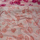 PASTEL PINK COLOUR PURE PLATINUM CHIFFON FLORAL PRINTED SAREE WITH SELF PRINTED CREPE SILK BLOUSE - Kothari Sons