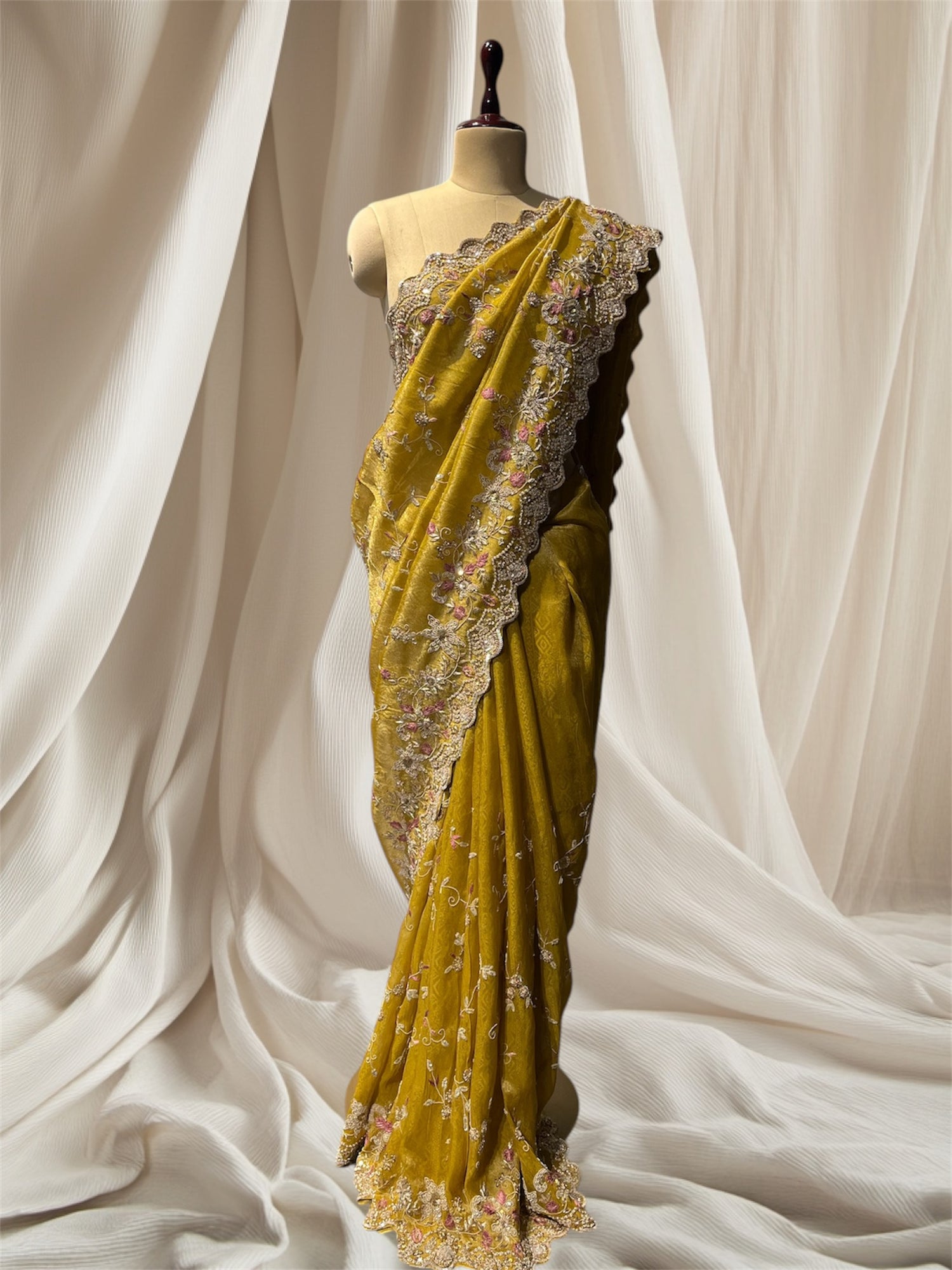 Embroidered saree