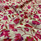 IVORY COLOUR PRINTED SYNTHETIC SAREE WITH UNSTITCHED BLOUSE FOR DRESS CODE