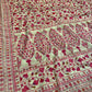 IVORY COLOUR PRINTED SYNTHETIC SAREE WITH UNSTITCHED BLOUSE FOR DRESS CODE