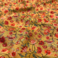 YELLOW COLOUR PRINTED SYNTHETIC SAREE WITH UNSTITCHED BLOUSE FOR DRESS CODE