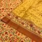 YELLOW COLOUR PRINTED SYNTHETIC SAREE WITH UNSTITCHED BLOUSE FOR DRESS CODE