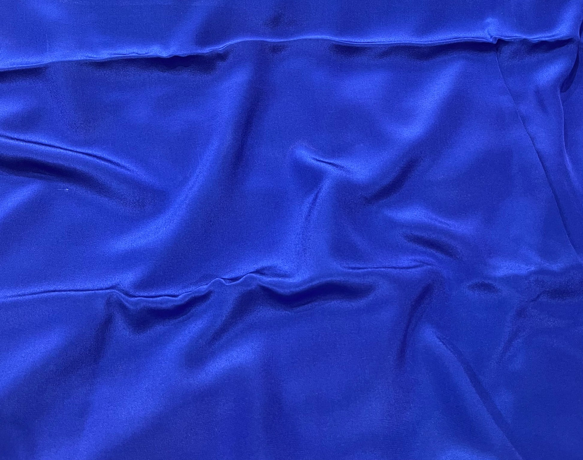 BLUE COLOUR PURE PLATINUM CHIFFON PRINTED SAREE WITH CREPE SILK BLOUSE - Kothari Sons