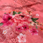 PEACH COLOUR PRINTED SYNTHETIC SAREE WITH UNSTITCHED BLOUSE FOR DRESS CODE