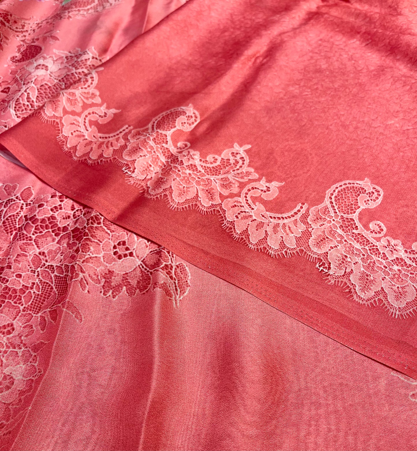 PEACH COLOUR PRINTED SYNTHETIC SAREE WITH UNSTITCHED BLOUSE FOR DRESS CODE