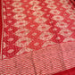 PEACH COLOUR PRINTED SYNTHETIC SAREE WITH UNSTITCHED BLOUSE FOR DRESS CODE - Kothari Sons