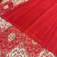 PEACH COLOUR PRINTED SYNTHETIC SAREE WITH UNSTITCHED BLOUSE FOR DRESS CODE - Kothari Sons