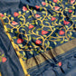 BLUE COLOUR JAMDANI SAREE