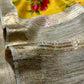 YELLOW COLOUR FLORAL PRINTED PURE MUNGA SILK SAREE WITH BEIGE COLOUR PALLA AND BLOUSE - Kothari Sons