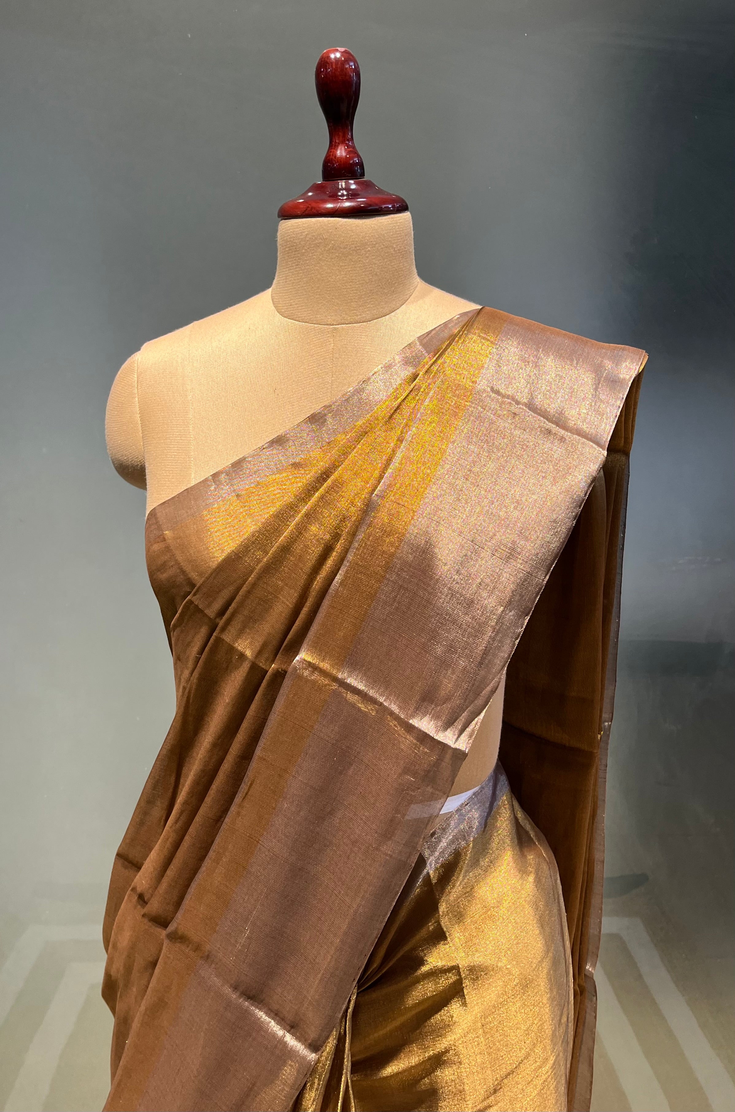 Tissue Chanderi Silk Saree (adi67184)