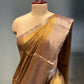 SILVER & GOLDEN COLOUR CHANDERI TISSUE SAREE