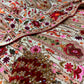 IVORY COLOUR PURE GEORGETTE HAND EMBROIDERED STOLE EMBELLISHED WITH CUTDANA & RESHAM EMBROIDERY - Kothari Sons