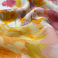 IVORY COLOUR PURE PLATINUM CHIFFON PRINTED SAREE WITH CREPE SILK BLOUSE - Kothari Sons