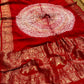 RED COLOUR ART DOLA SILK SAREE WITH ZARI BORDER & PALLA - Kothari Sons