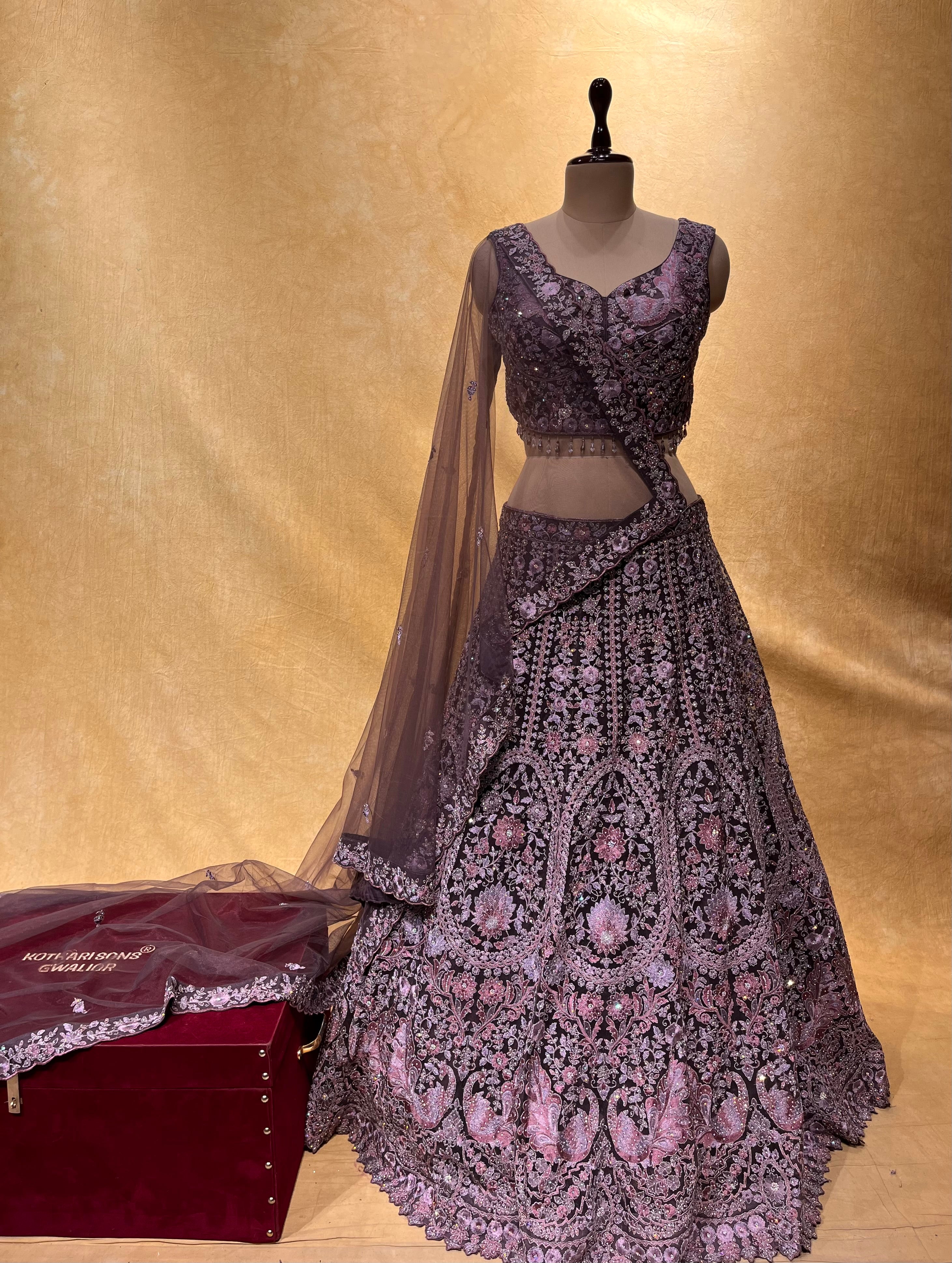 Crop Top Fnacy Silk Wholesale Lehenga Choli 13 Pieces Catalog(only Blouse  Stitch 34 up To 36) Catalog