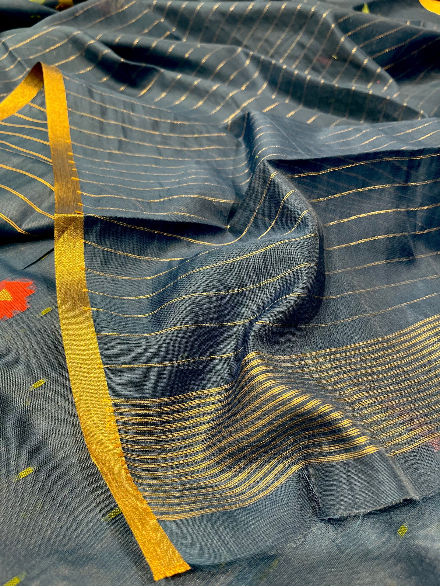 BLUE COLOUR JAMDANI SAREE