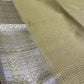 LEMON COLOUR CHECK MAHESHWARI SAREE WITH BORDER & UNSTITCHED BLOUSE ( UNIFORM SAREE )