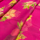 BERRY COLOUR PRINTED CHIFFON SAREE