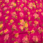 BERRY COLOUR PRINTED CHIFFON SAREE