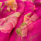 BERRY COLOUR PRINTED CHIFFON SAREE