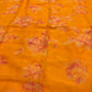 MUSTARD COLOUR PRINTED CHIFFON SAREE