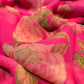 RASPBERRY PINK PRINTED CHIFFON SAREE