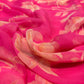 RASPBERRY SORBET COLOUR PRINTED CHIFFON SAREE WITH CREPE BLOUSE