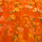 ORANGE PRINTED CHIFFON SAREE