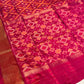 STAND OUT IN RANI PINK PURE SILK IKKAT SAREE, TIMELESS ELEGANCE