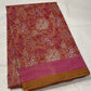 PEACH COLOUR SUPER NET PRINTED SAREE