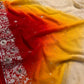 SHADED PURE PLATINUM CHIFFON HAND EMBROIDERED SAREE EMBELLISHED WITH AARI & SEQUINS WORK ( DEILEVERY - Kothari Sons