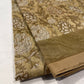 KHAKI COLOUR SUPER NET PRINTED SAREE