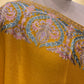 MUSTARD COLOR WOOLEN EMBROIDERED SHAWL