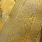 YELLOW COLOUR SATIN SILK BANARASI SAREE EMBELLISHED WITH ZARI WEAVES