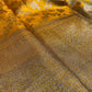 (DELIVERY IN 45 DAYS) MUSTARD YELLOW COLOR, PURE SILK KANJIVARAM SAREE,WITH ZARI WORK BORDER LUXURIOUS ELEGANCE