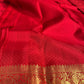 RED COLOR, PURE  KANJIVARAM SILK SAREE WITH UNSTICHED BLOUSE