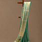 SEA GREEN COLOUR PURE TISSUE SILK SAREE WITH RICH BROCADE BLOUSE - Kothari Sons