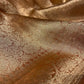 PEACH COLOUR PURE TISSUE SILK SAREE WITH RICH BROCADE BLOUSE - Kothari Sons
