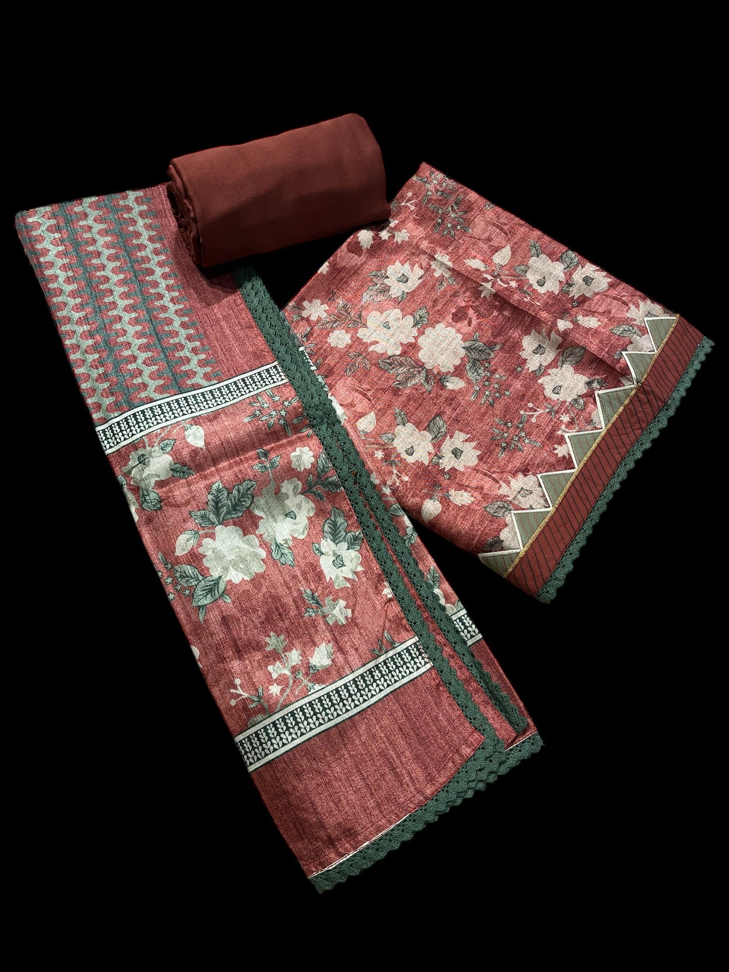 MAROON COLOR, CHANDERI JAMDANI WOVEN SUIT