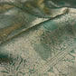 SEA GREEN COLOUR PURE TISSUE SILK SAREE WITH RICH BROCADE BLOUSE - Kothari Sons