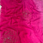 PINK SHADED CHIFFON EMBROIDERED SAREE EMBELLISHED WITH CUTDANA WORK ( DELIVERY IN 25 DAYS ) - Kothari Sons