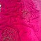 PINK SHADED CHIFFON EMBROIDERED SAREE EMBELLISHED WITH CUTDANA WORK ( DELIVERY IN 25 DAYS ) - Kothari Sons