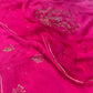 PINK SHADED CHIFFON EMBROIDERED SAREE EMBELLISHED WITH CUTDANA WORK ( DELIVERY IN 25 DAYS ) - Kothari Sons