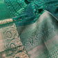 GREEN COLOUR PURE SILK KANJIVARAM SAREE EMBELLISHED WITH ZARI WEAVES