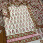 IVORY COLOUR CHANDERI SILK PRINTED UNSTITCHED SUIT ( DELIVERY IN 20-25 DAYS ) - Kothari Sons